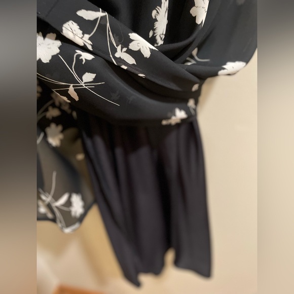 Vintage Floral Black 2 Piece Dress - Picture 9 of 15